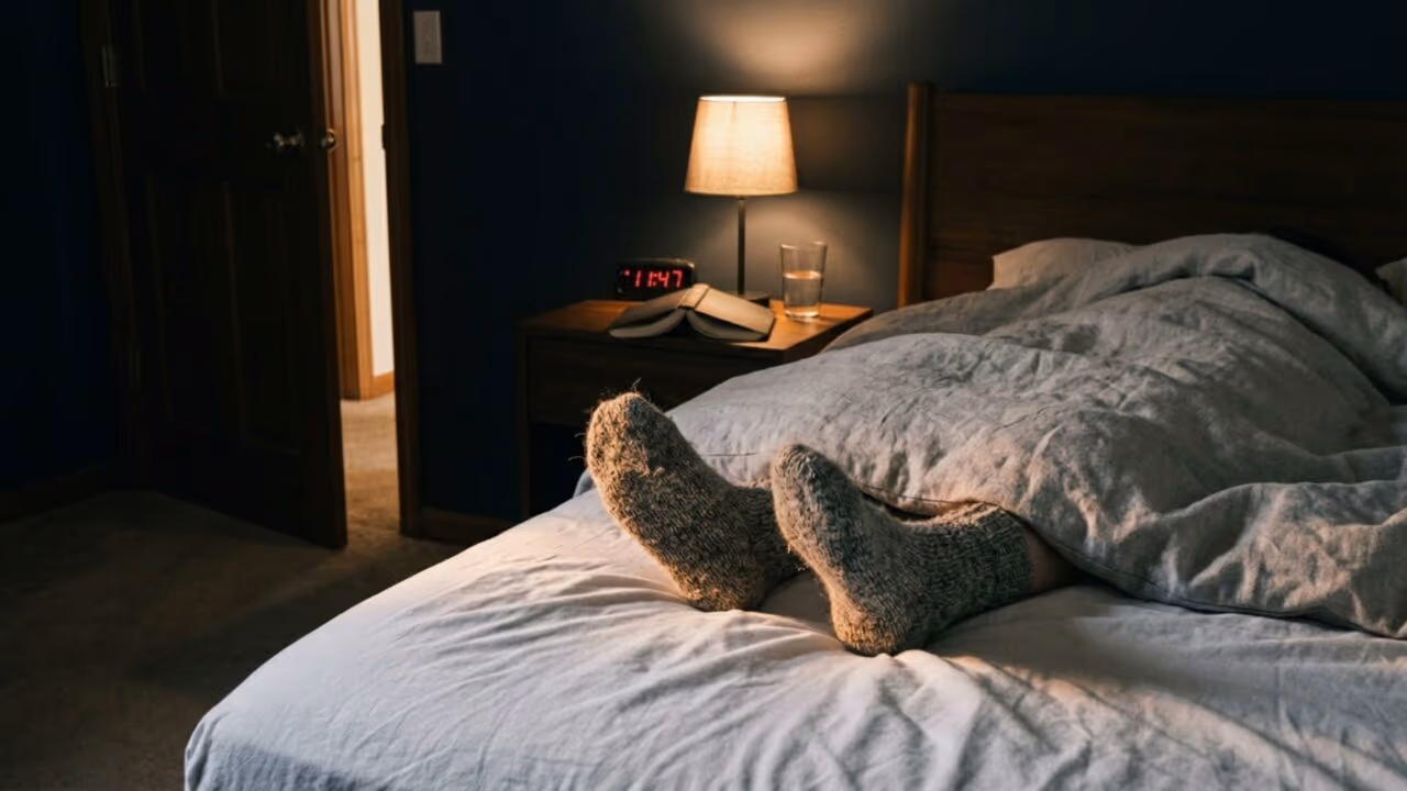 O que significa dormir de meia, segundo a psicologia?
