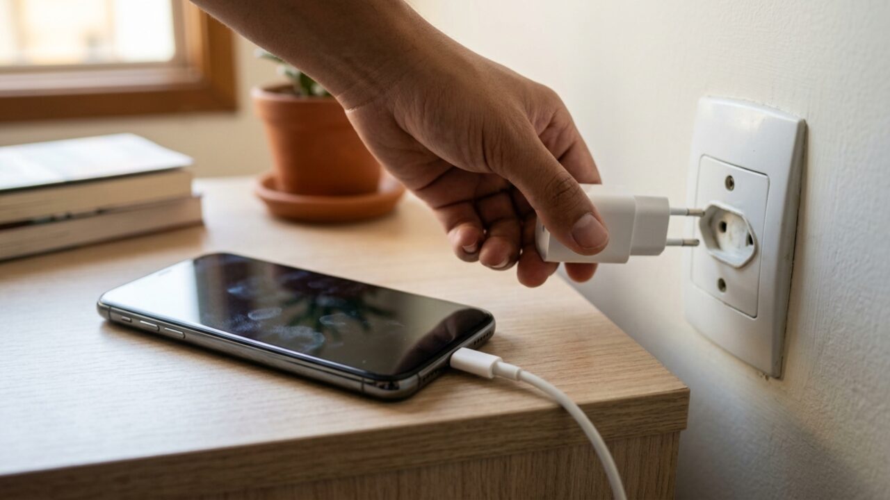 Erro comum ao carregar o celular: ligar na tomada antes ou depois?