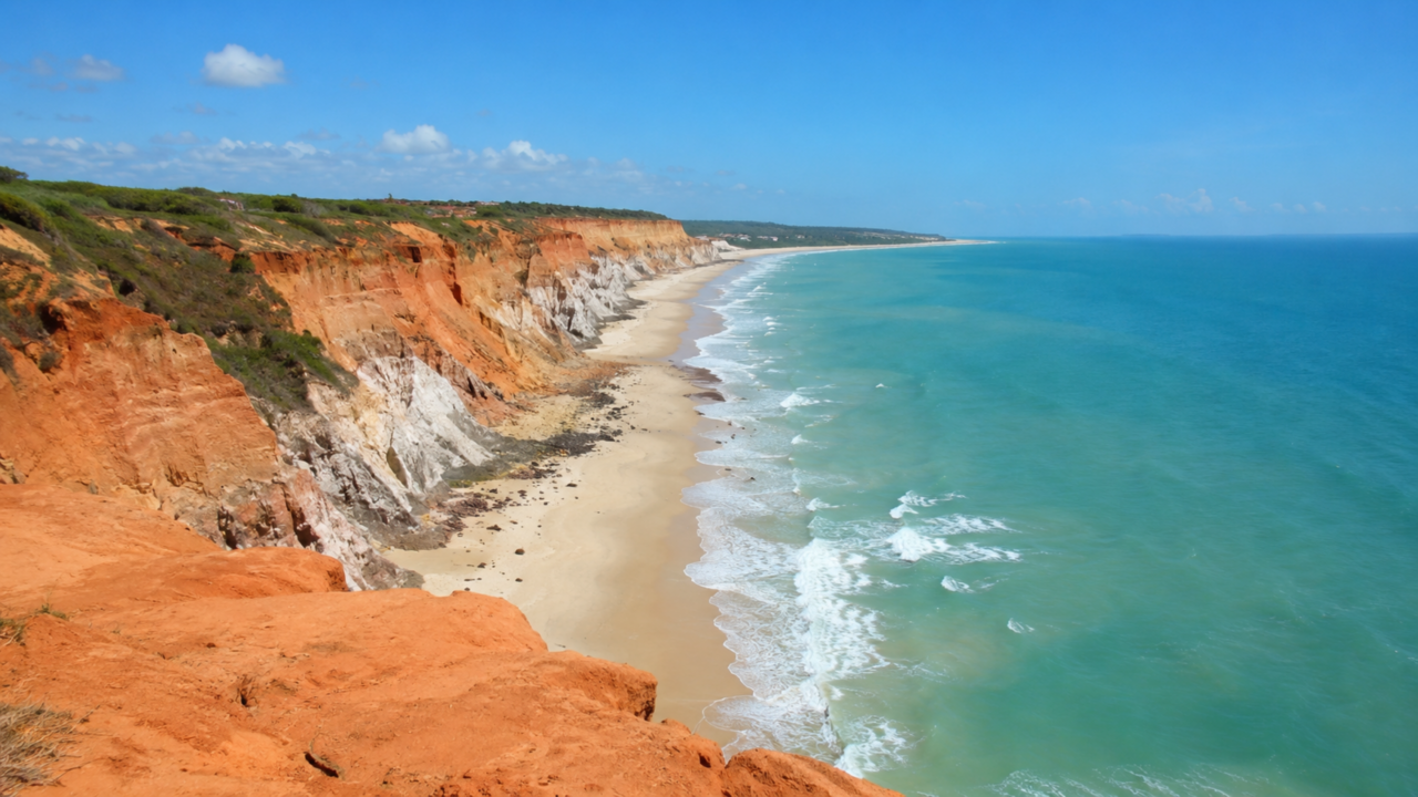 A cidade onde falésias coloridas, mar quente e vida noturna criaram um clássico do Nordeste