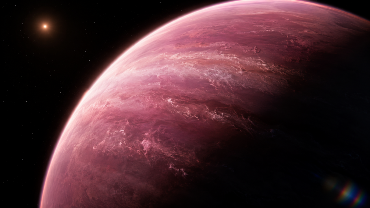 O mundo rosado que parecia impossível de estudar finalmente revelou uma atmosfera cheia de surpresas