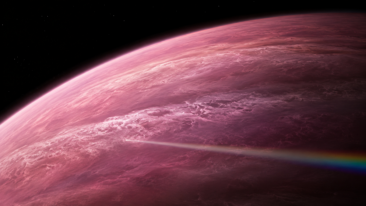 O mundo rosado que parecia impossível de estudar finalmente revelou uma atmosfera cheia de surpresas