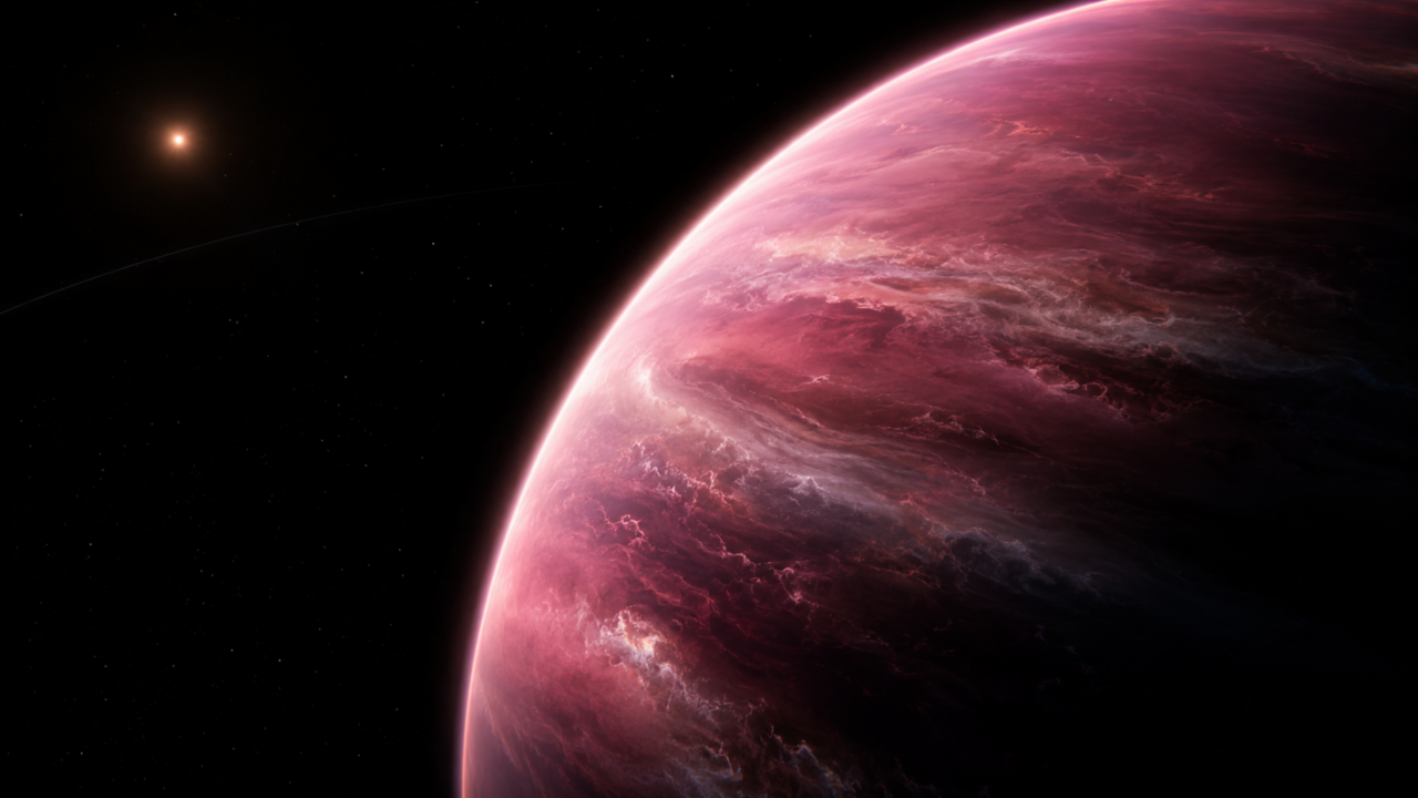 O mundo rosado que parecia impossível de estudar finalmente revelou uma atmosfera cheia de surpresas