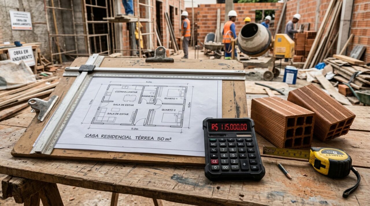 Quanto custa construir uma casa de 50 m² e como um modelo compacto pode surpreender no preço