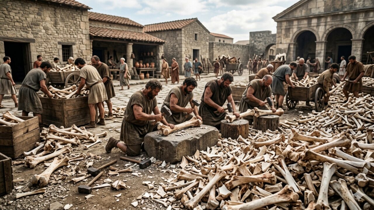 Por que os romanos quebraram milhares de ossos de vaca Estudo faz grande revelação peculiaridade perdida no império.