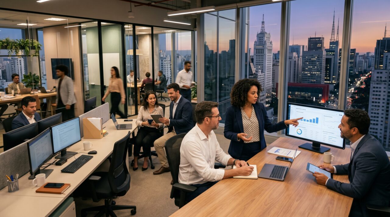 Vagas de emprego corporativo e crescimento profissional em São Paulo.