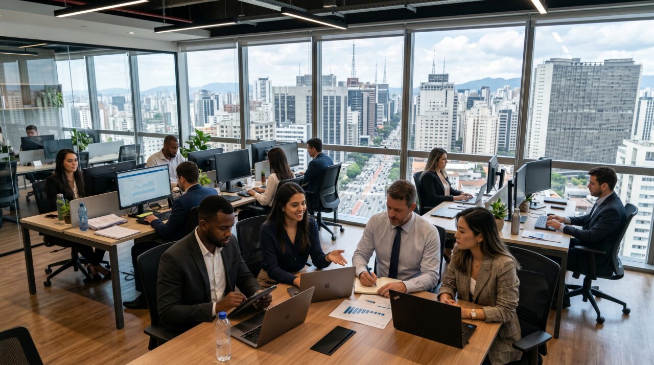Vagas de emprego corporativo e crescimento profissional em São Paulo.