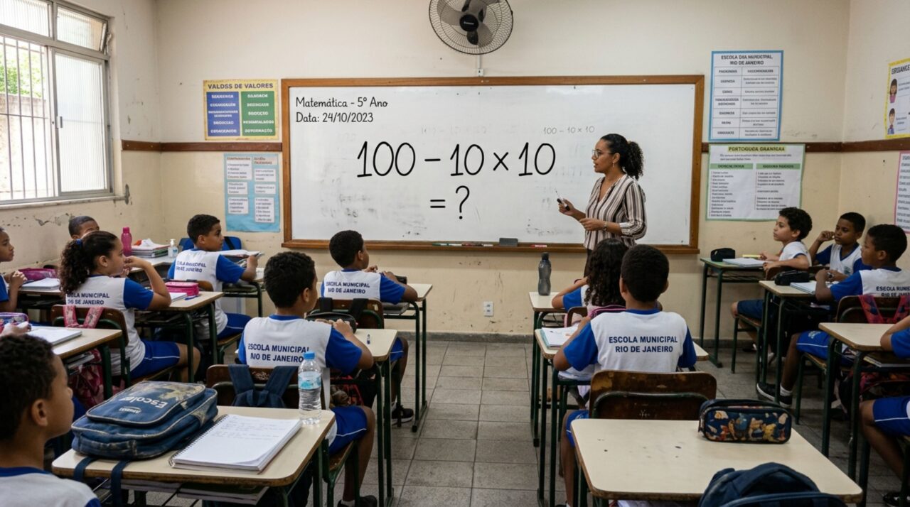Só consegue resolver 100 – 10 × 10 quem começa pelo lugar certo e domina a matemática