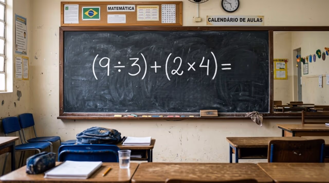95% das pessoas que tentam resolver (9 ÷ 3) + (2 × 4) erram sem nem saber o porquê