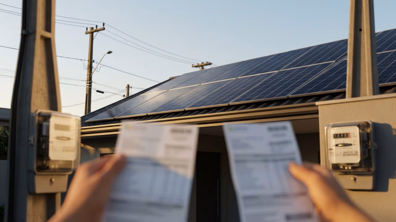Quem possui energia solar em casa deve ficar atento às mudanças no preço da conta de luz
