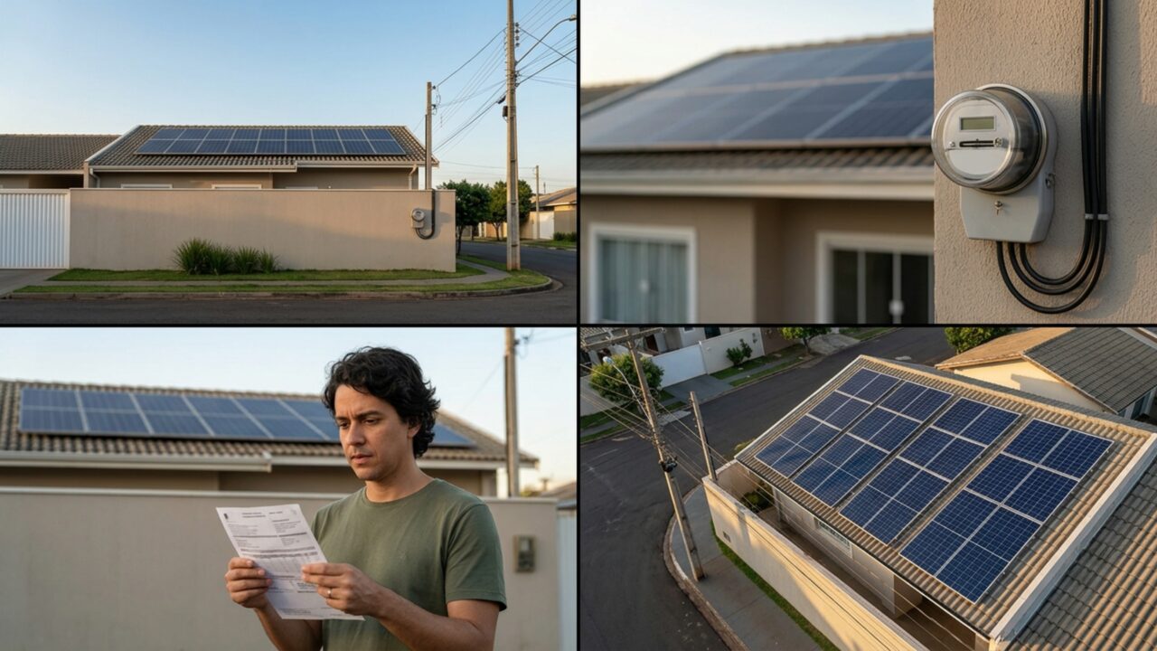 Quem possui energia solar em casa deve ficar atento às mudanças no preço da conta de luz