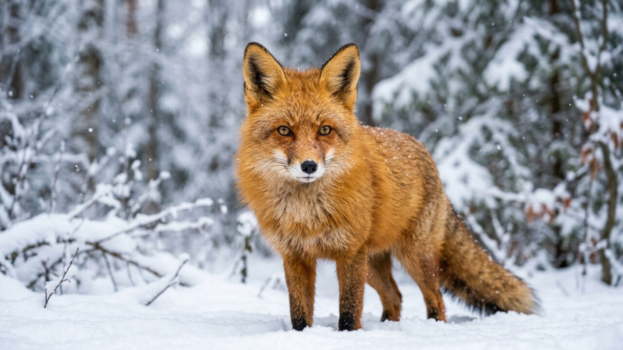 Saltando até 2 metros no ar para mergulhar de cabeça na neve e capturar roedores, este ágil caçador de pelagem avermelhada é o mestre da astúcia