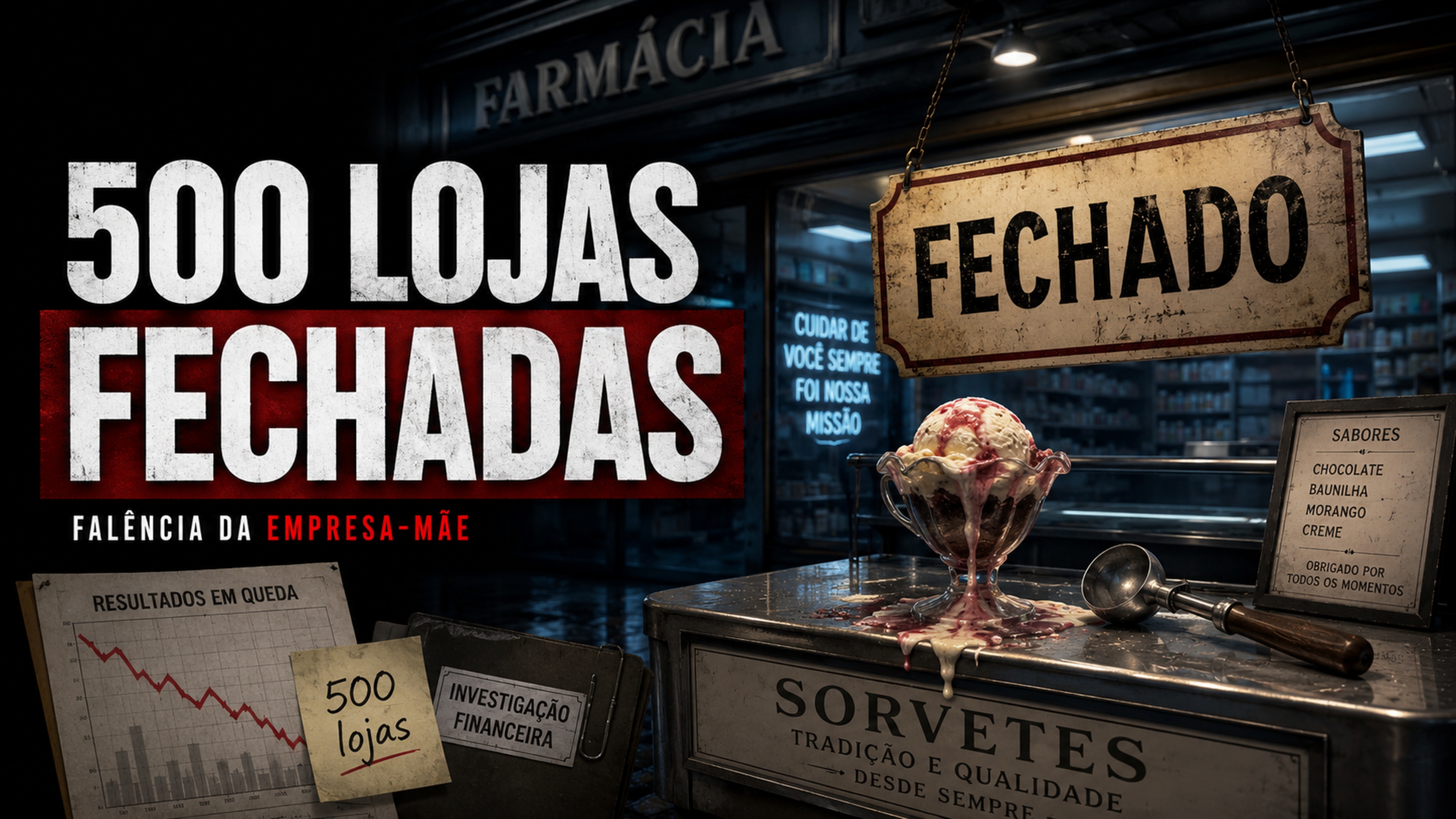 Rede famosa de sorvetes declara falência e fecha 500 lojas