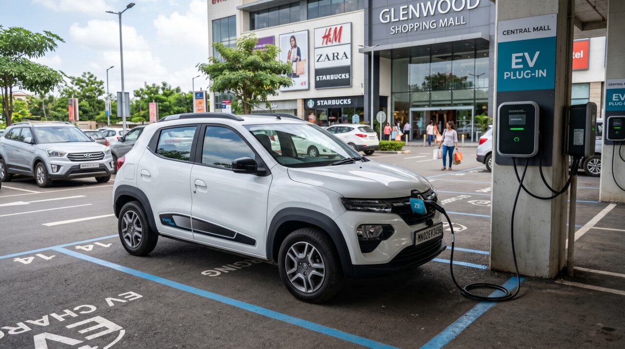 As vantagens urbanas e a economia de rodagem do elétrico Renault Kwid E-Tech.