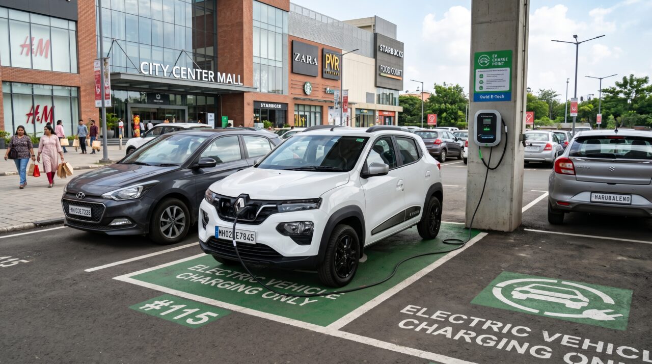 As vantagens urbanas e a economia de rodagem do elétrico Renault Kwid E-Tech.