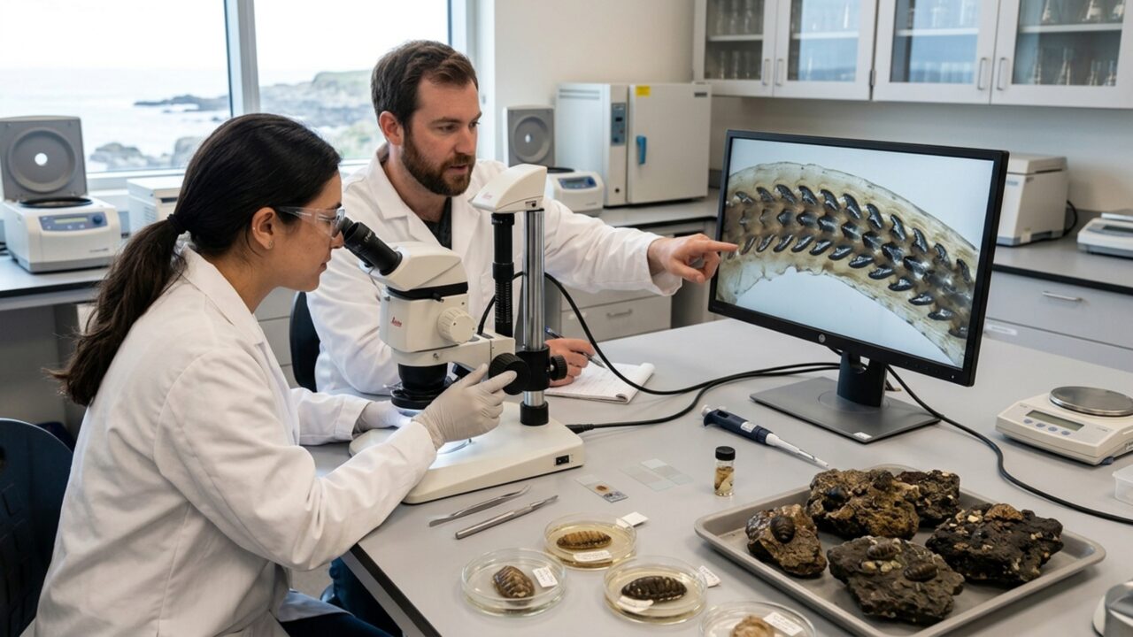 Escondendo mais de 14 mil dentes microscópicos a boca de um simples caracol de jardim possui o material biológico mais duro do planeta capaz de mastigar rochas maciças