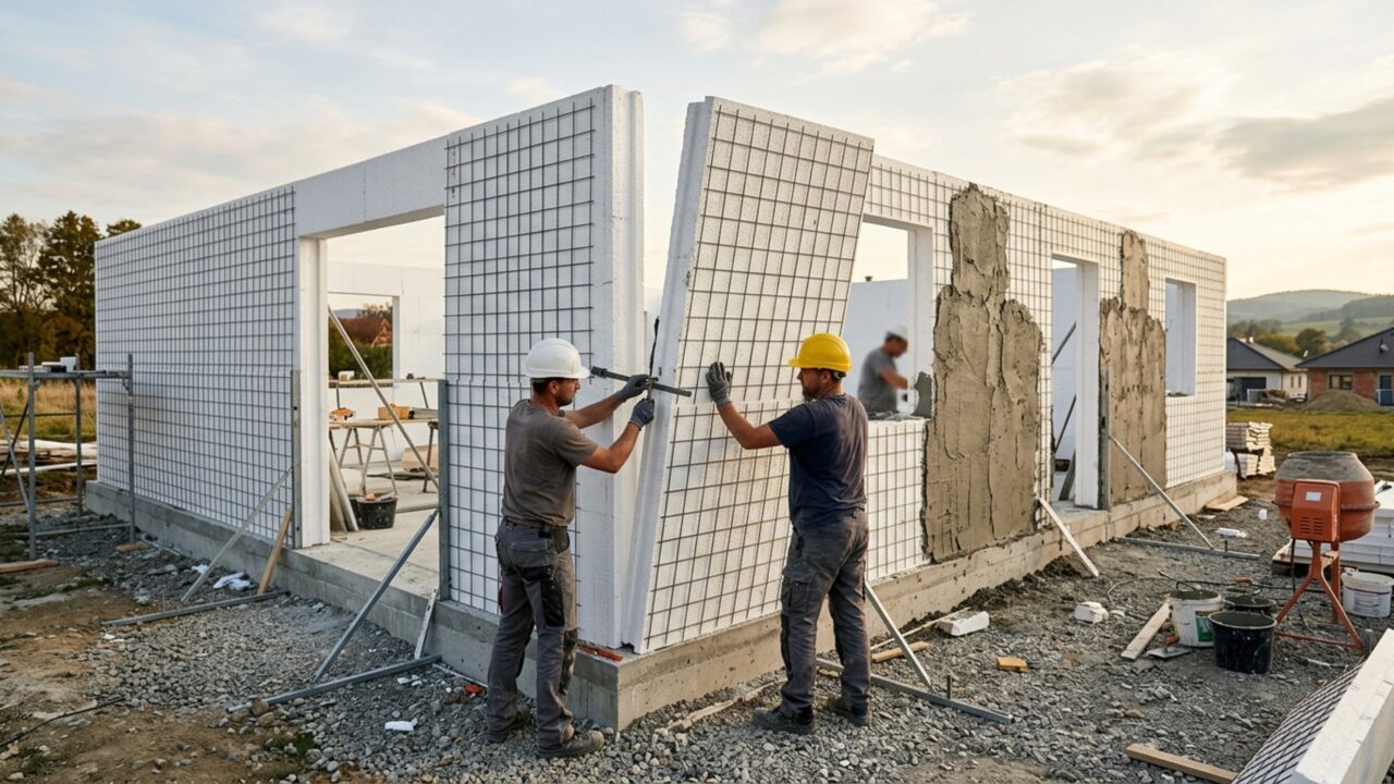 Adeus aos tijolos: como o método de construção com isopor está levantando casas resistentes de 95m² em apenas 5 dias