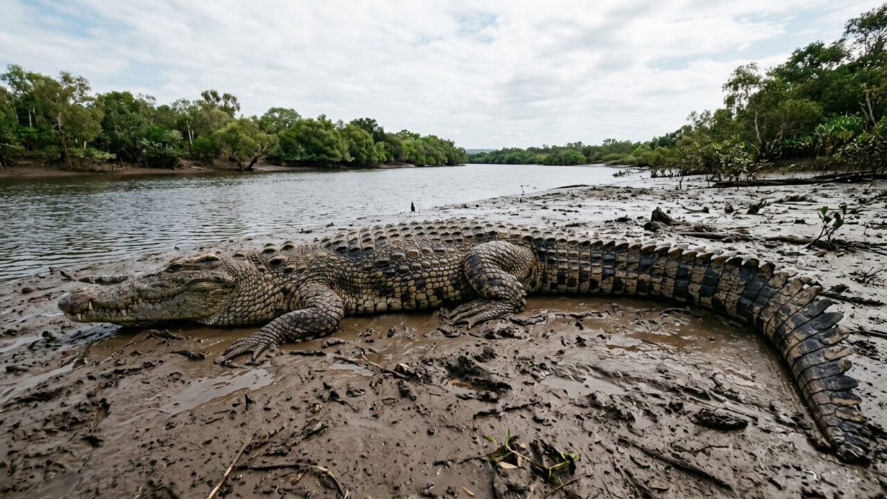 Medindo mais de 6 metros de comprimento e pesando até uma tonelada, o maior réptil vivo do planeta caça com a mordida mais poderosa do mundo