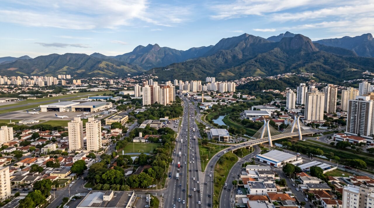 O desenvolvimento e a estrutura do polo tecnológico de São José dos Campos.