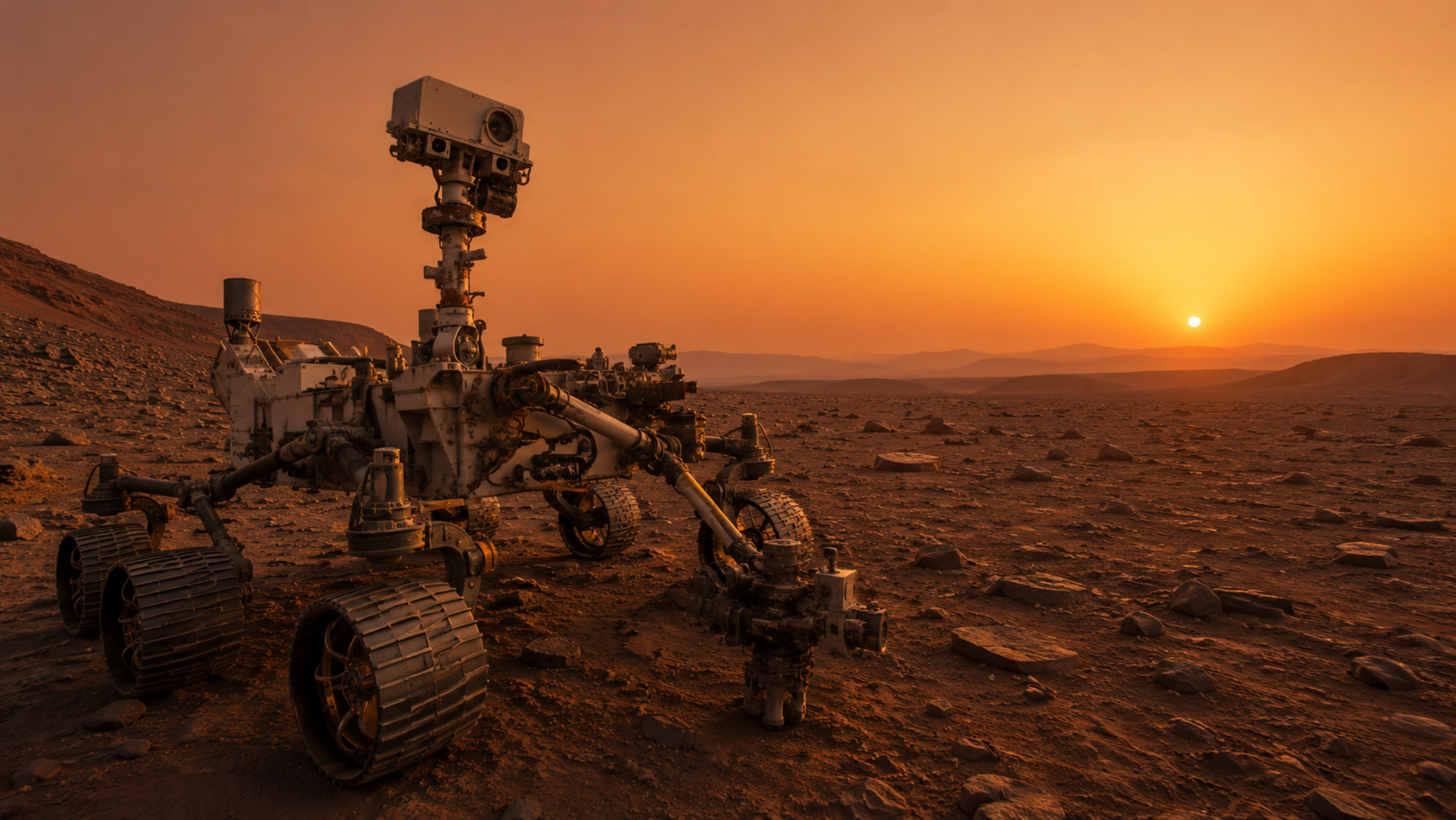 O pôr do sol azul de Marte parece mágico, mas revela algo importante sobre sua atmosfera