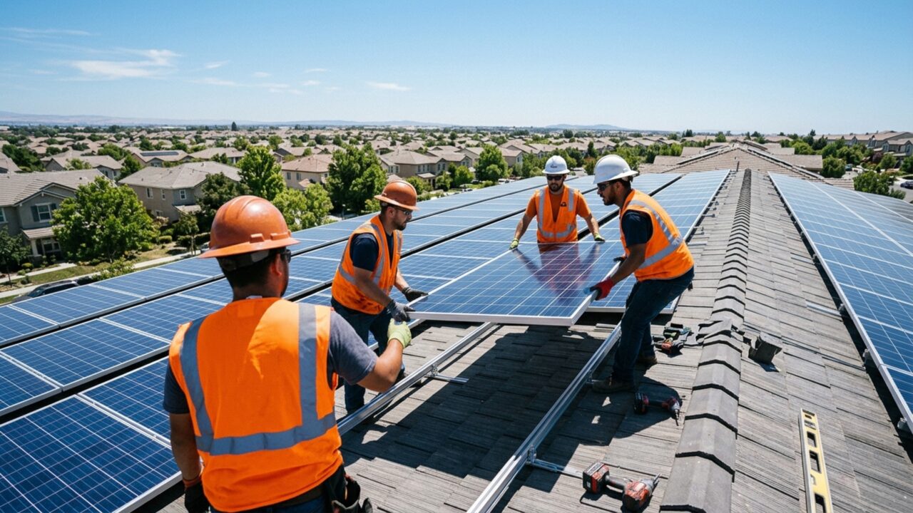 O instalador que coloca placas solares em telhados quentes entrou no miolo da transição energética com renda de R$ 22 mil por mês e alta de 42%