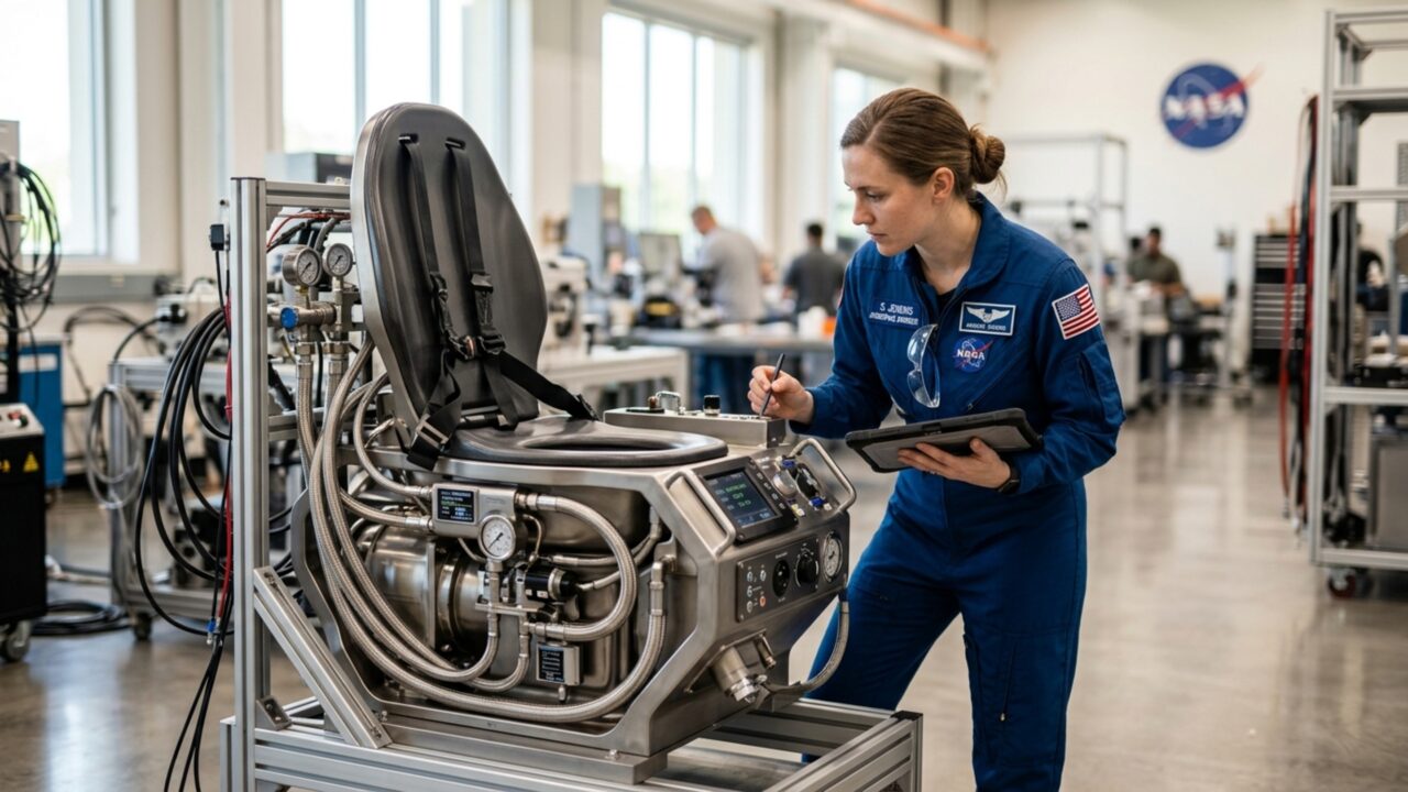 Quanto custa o banheiro espacial da NASA feito para funcionar onde a gravidade não ajuda?