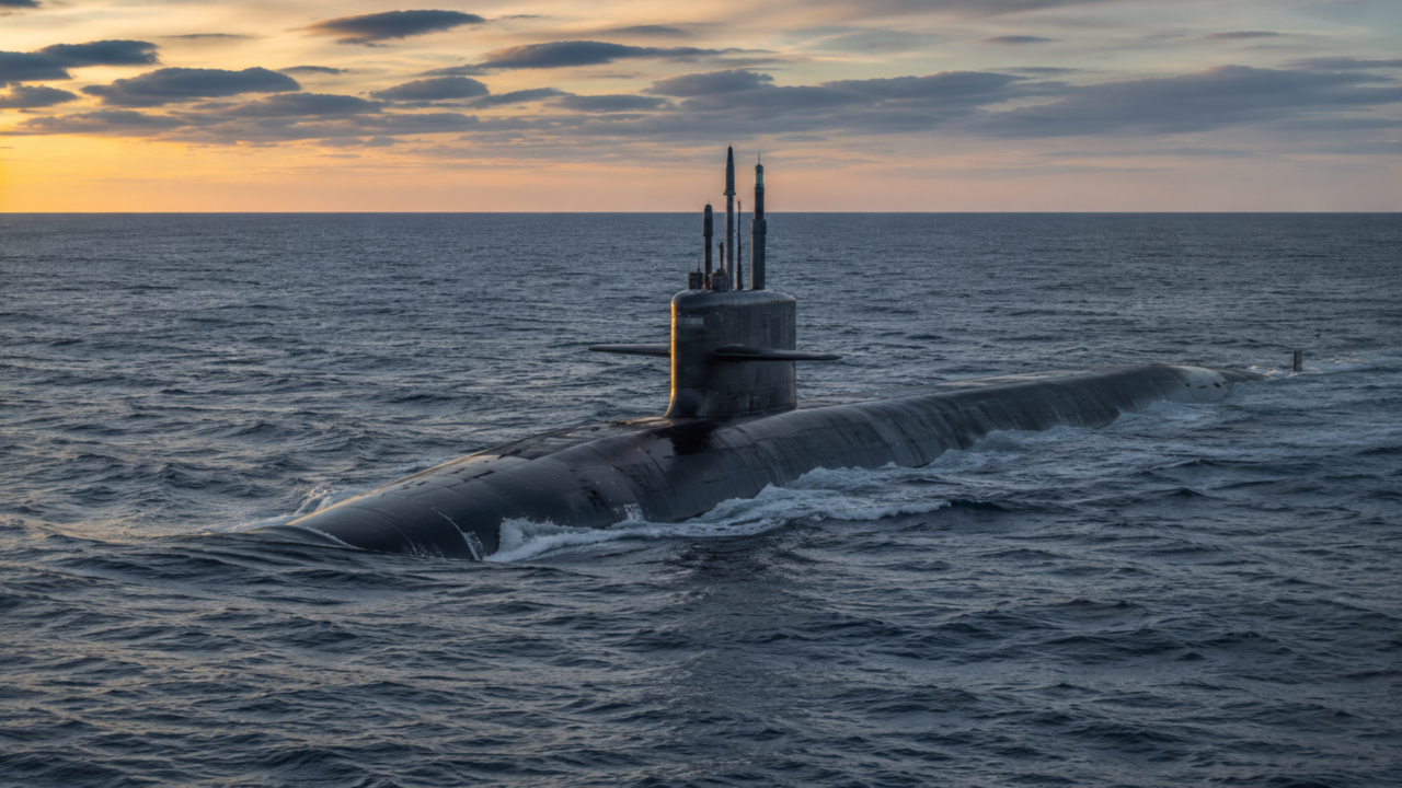 O submarino nuclear que some por meses no oceano e carrega mísseis capazes de atingir continentes inteiros