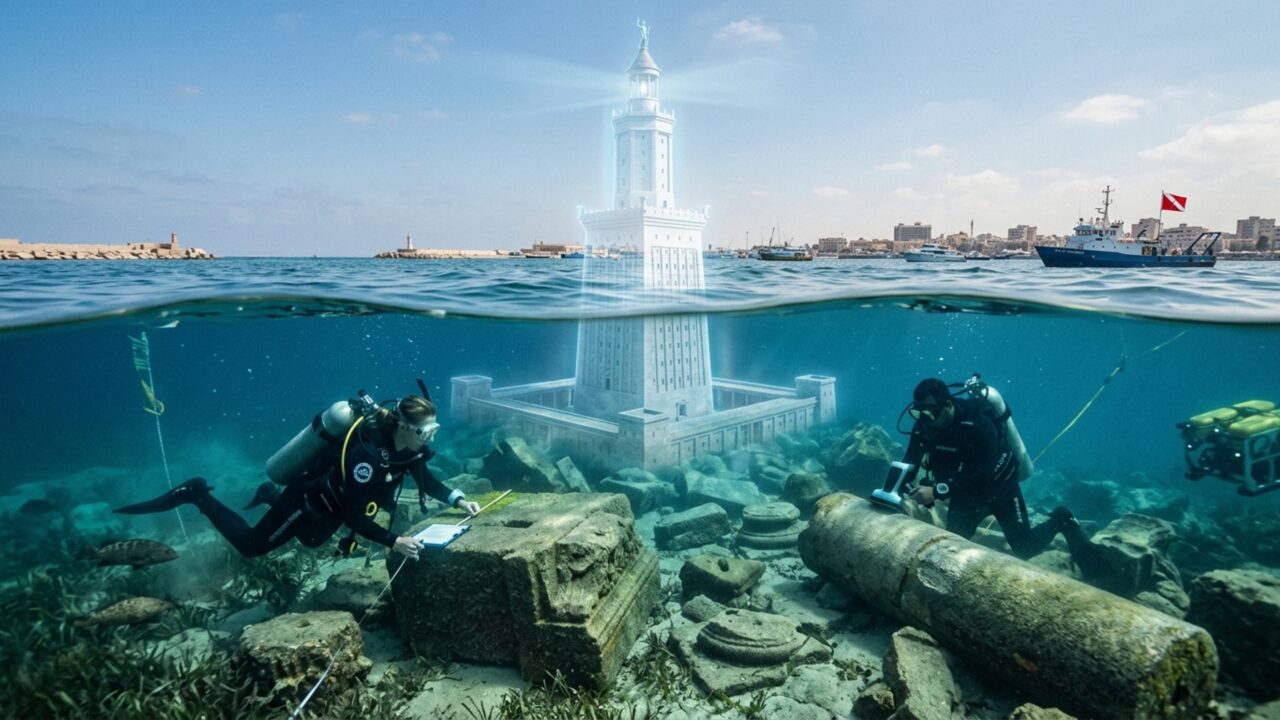 Operação arqueológica resgata blocos de 80 toneladas de uma das Sete Maravilhas do mundo antigo depois de mais de 1.600 anos