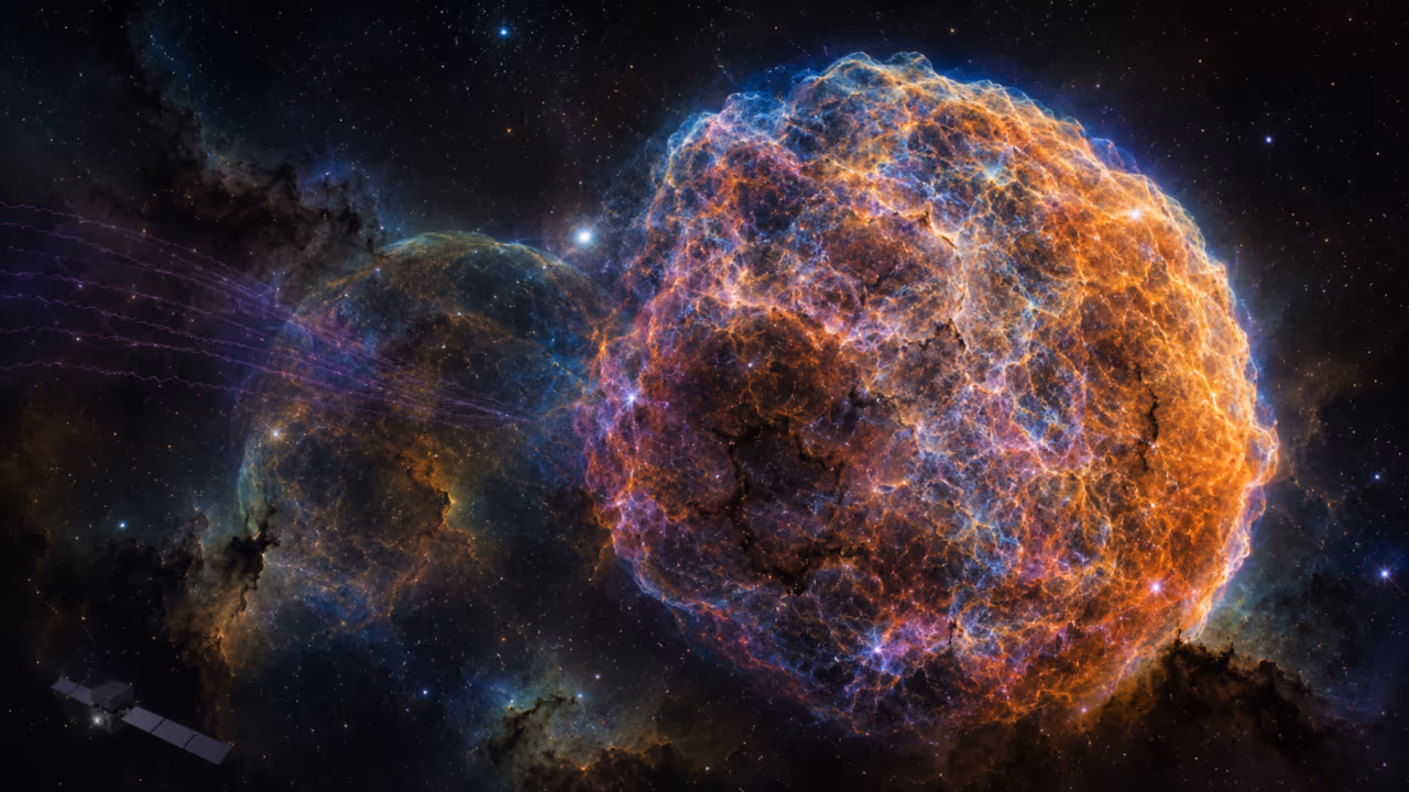 NASA detecta sinais de uma segunda supernova escondida ao lado de uma das nebulosas mais brilhantes do nosso céu