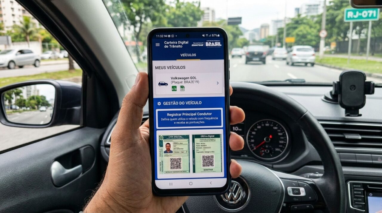 Como indicar o condutor principal no app CNH do Brasil e para que serve?
