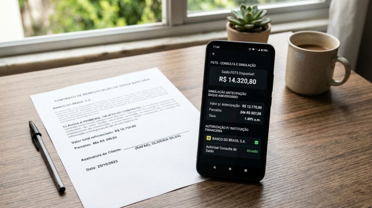 Como usar o FGTS para pagar dívidas no Desenrola 2.0?