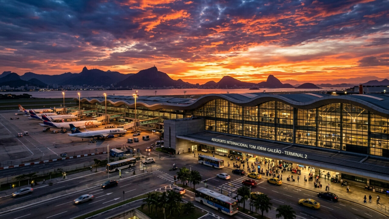 Considerado um dos principais portões de entrada do turismo no Brasil, o aeroporto fluminense possui pistas gigantescas e voos mundiais