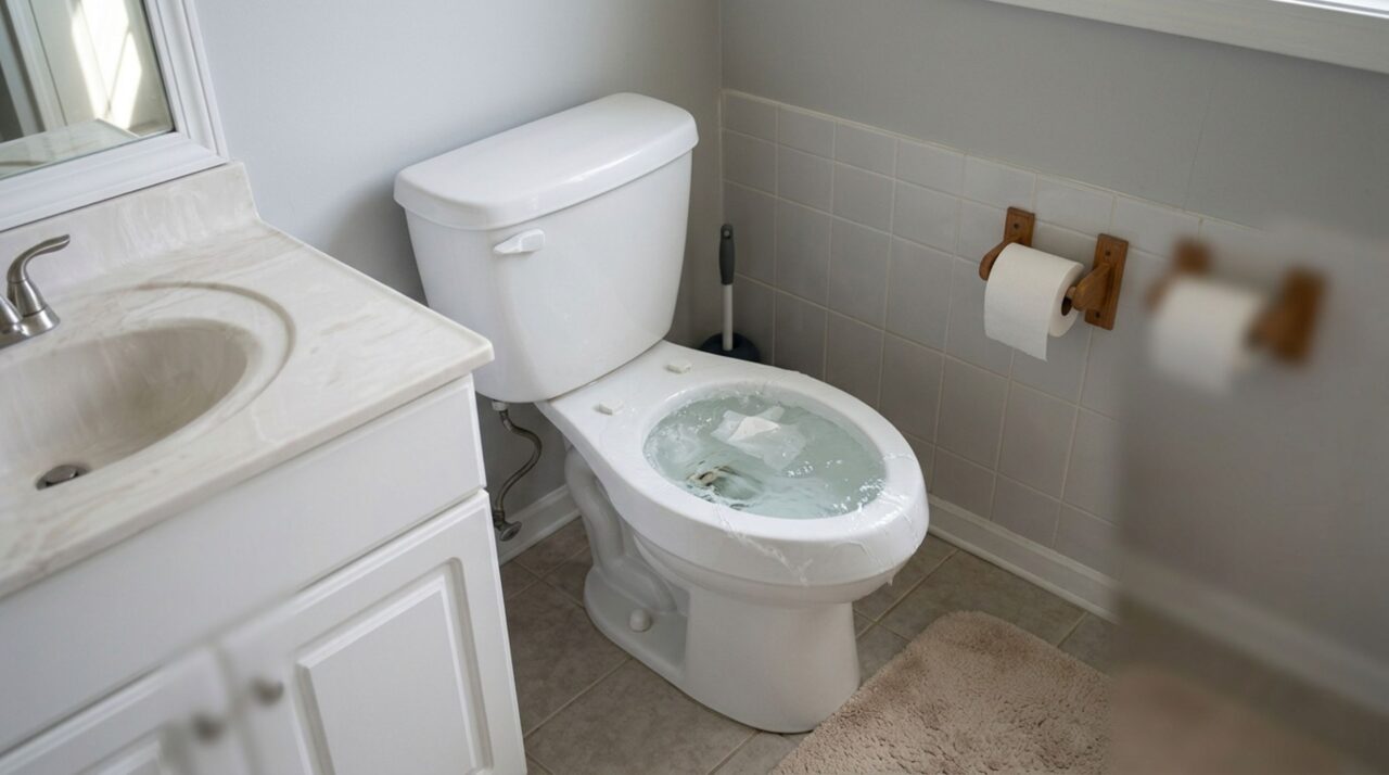 Como resolver vaso sanitário entupindo e descendo devagar?
