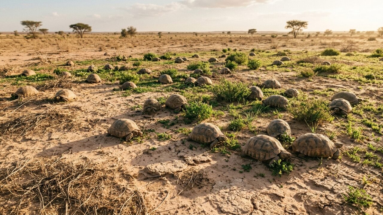 Eles continuaram plantando árvores no Saara e falharam; depois soltaram 500 tartarugas, e o deserto ficou verde, visível até mesmo por satélites