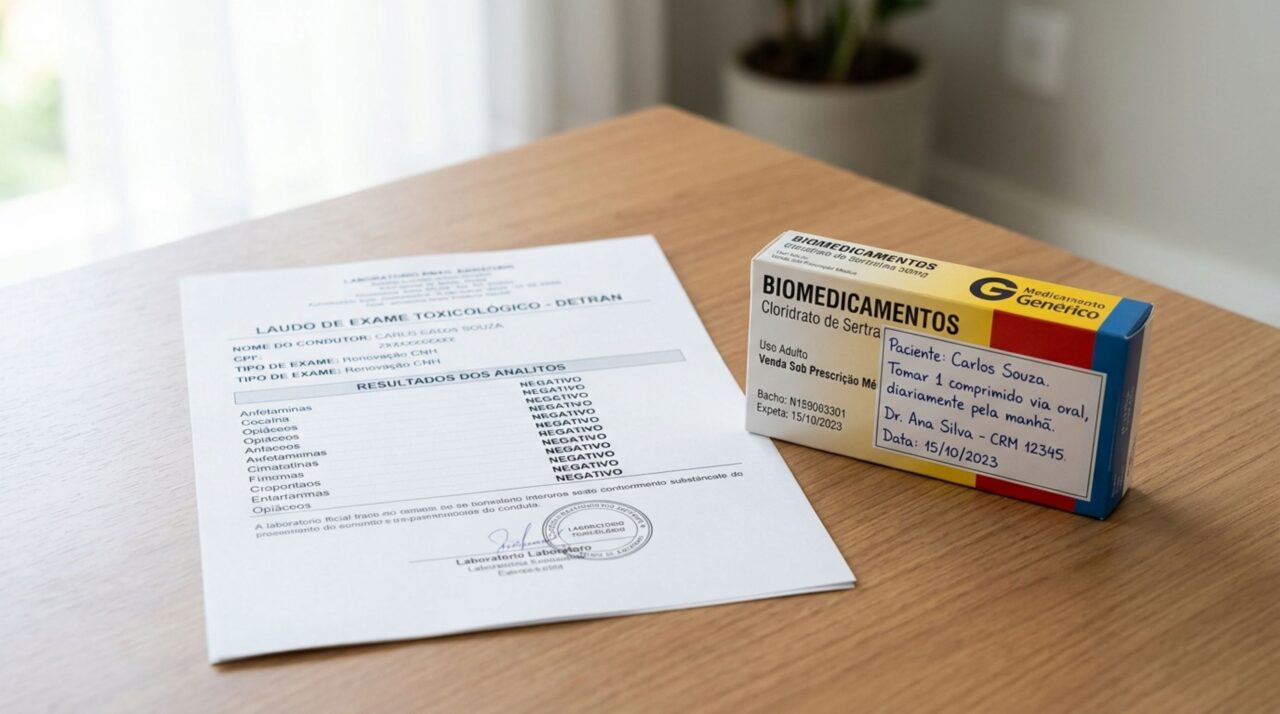 Remédios podem aparecer no exame toxicológico da CNH?