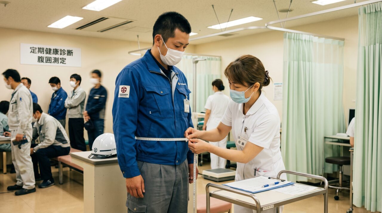Lei Metabo no Japão e a medição obrigatória da cintura de funcionários.