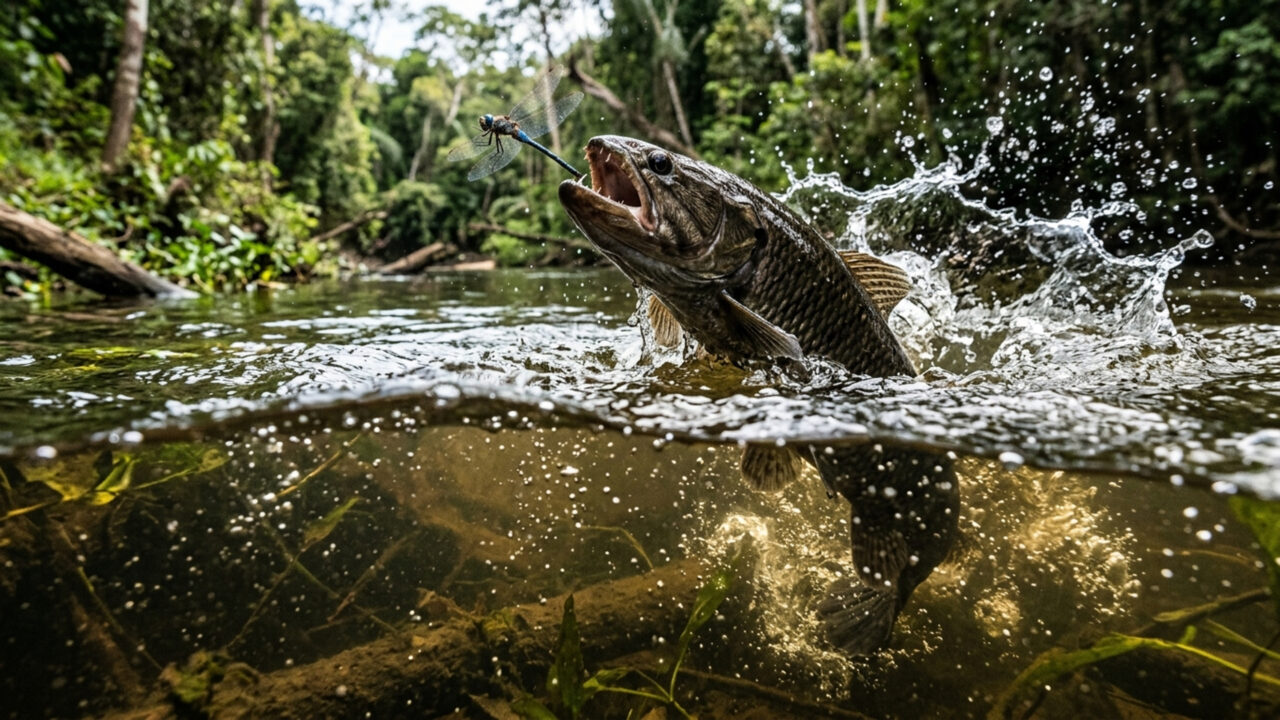 Este peixe predador de água doce é famoso em rios brasileiros por sua dentição afiada e ataques vorazes contra outros animais debaixo da água