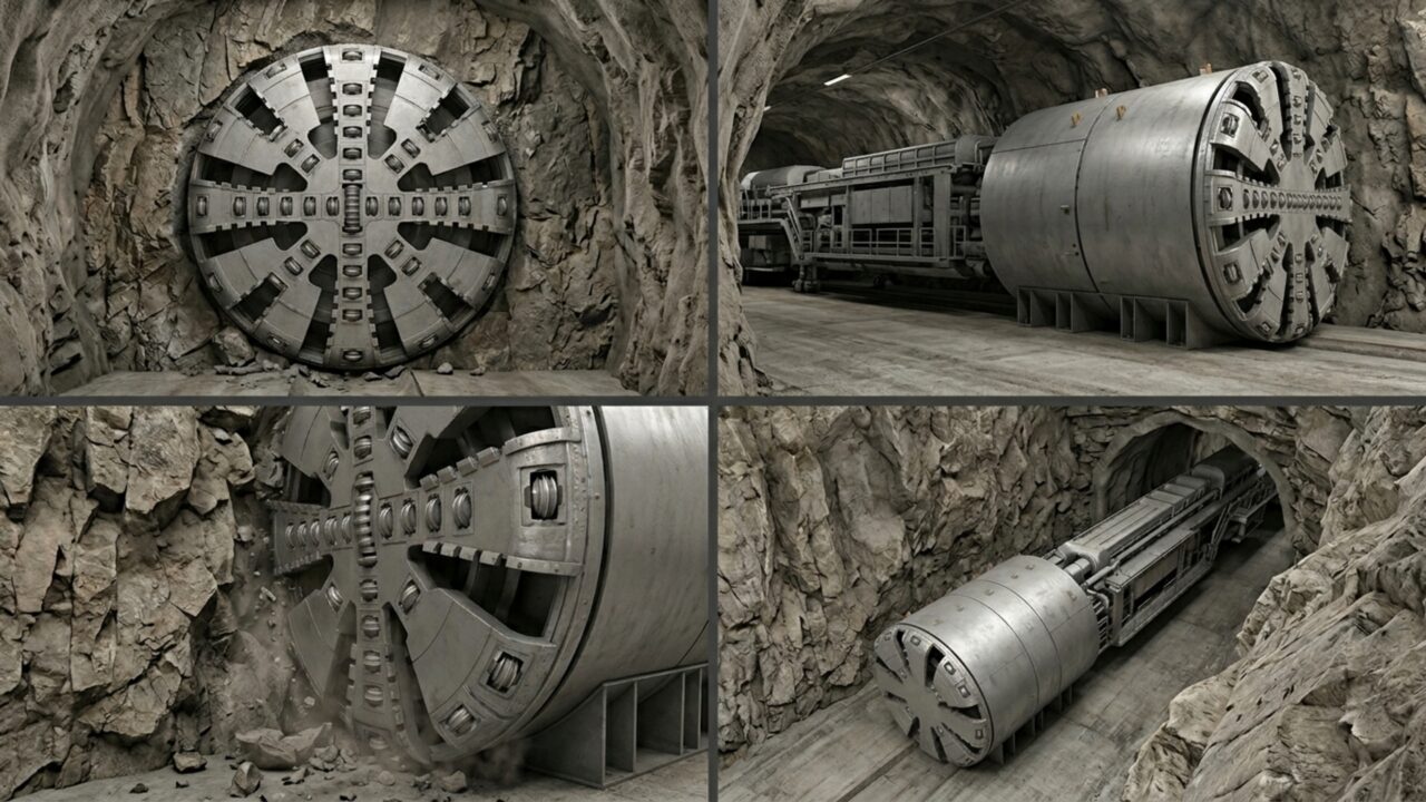 Com 15,08 metros de diâmetro, 182 metros de comprimento e 3.900 toneladas, a maior tuneladora do mundo impressiona ao escavar 9 km de túnel na Geórgia