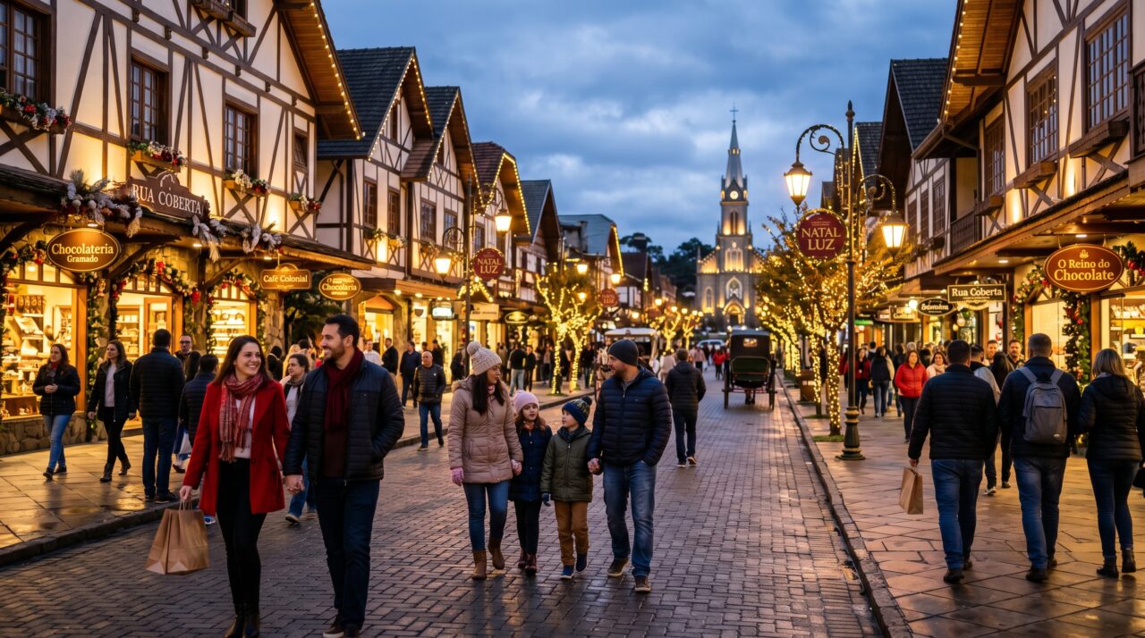 Turismo de inverno e atrações de luxo em Gramado.