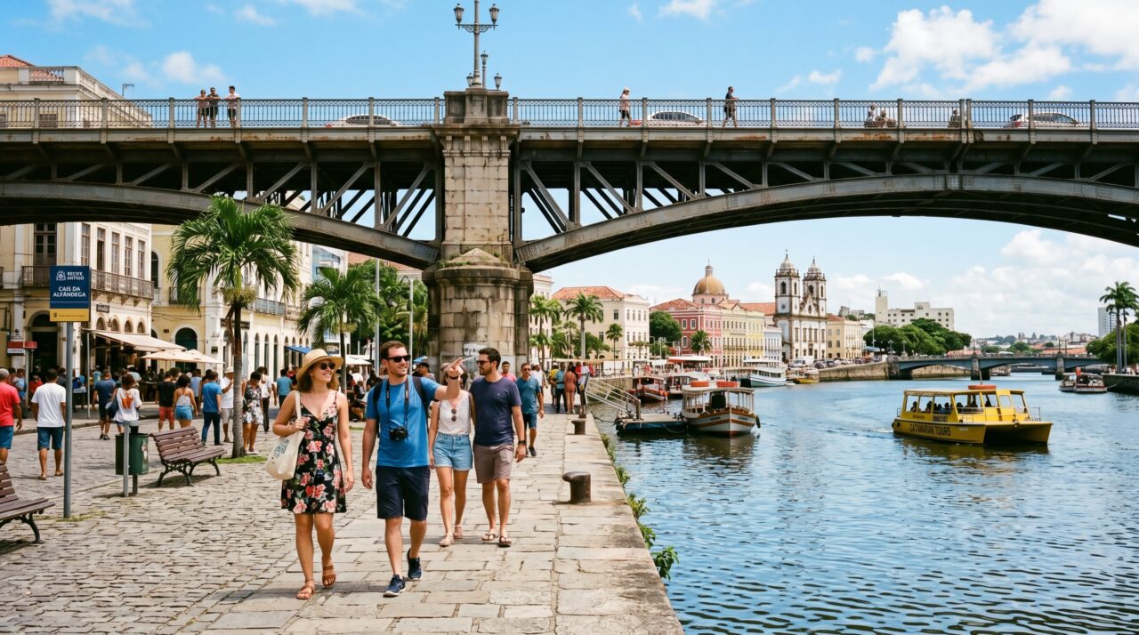 Crescimento do turismo cultural e atrativos históricos em Recife.