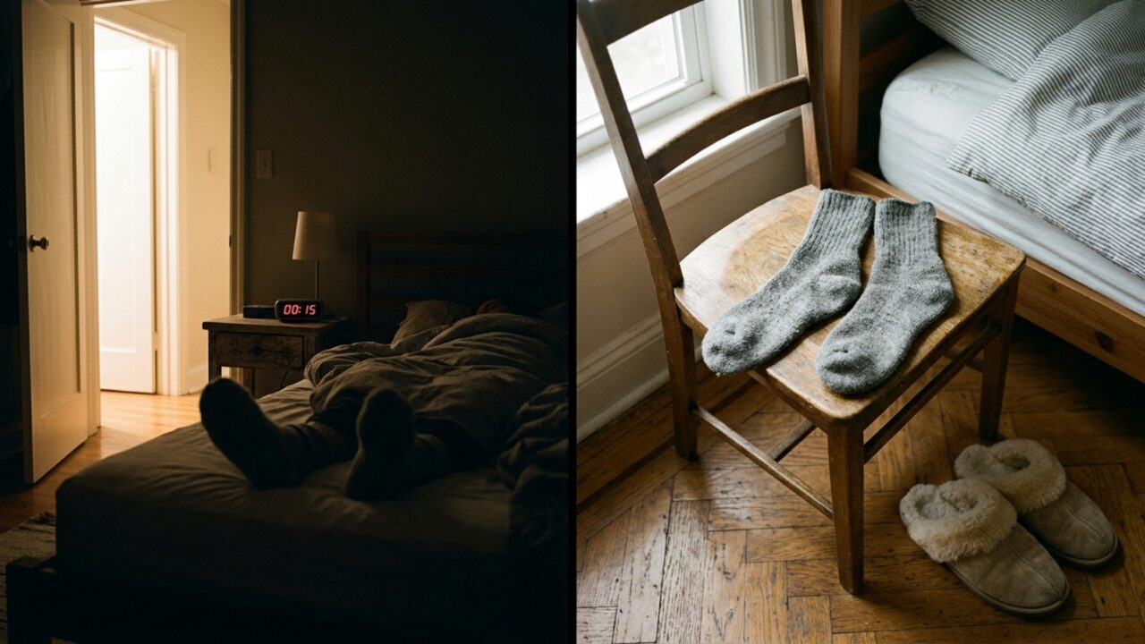 O que significa dormir de meia, segundo a psicologia?