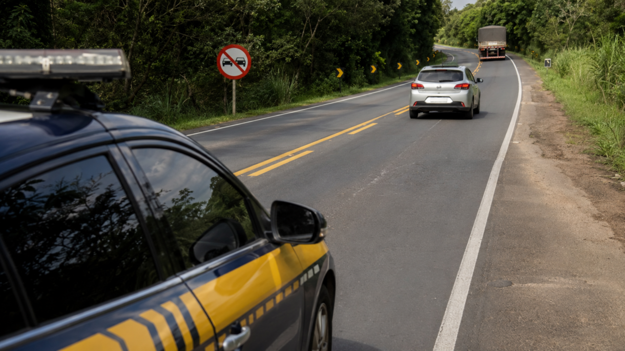 A ultrapassagem que parece coragem na estrada, mas pode virar uma das multas mais pesadas do CTB