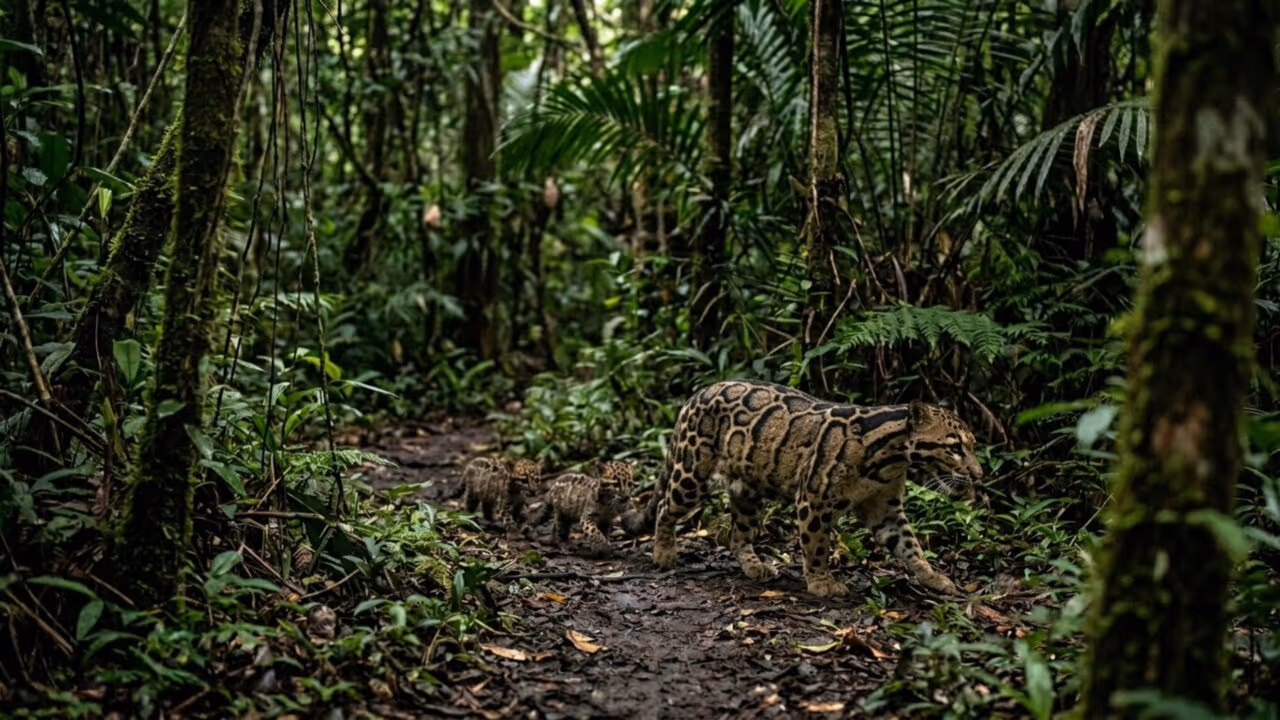 Uma câmera consegue flagrar uma das espécies felinas mais raras do mundo