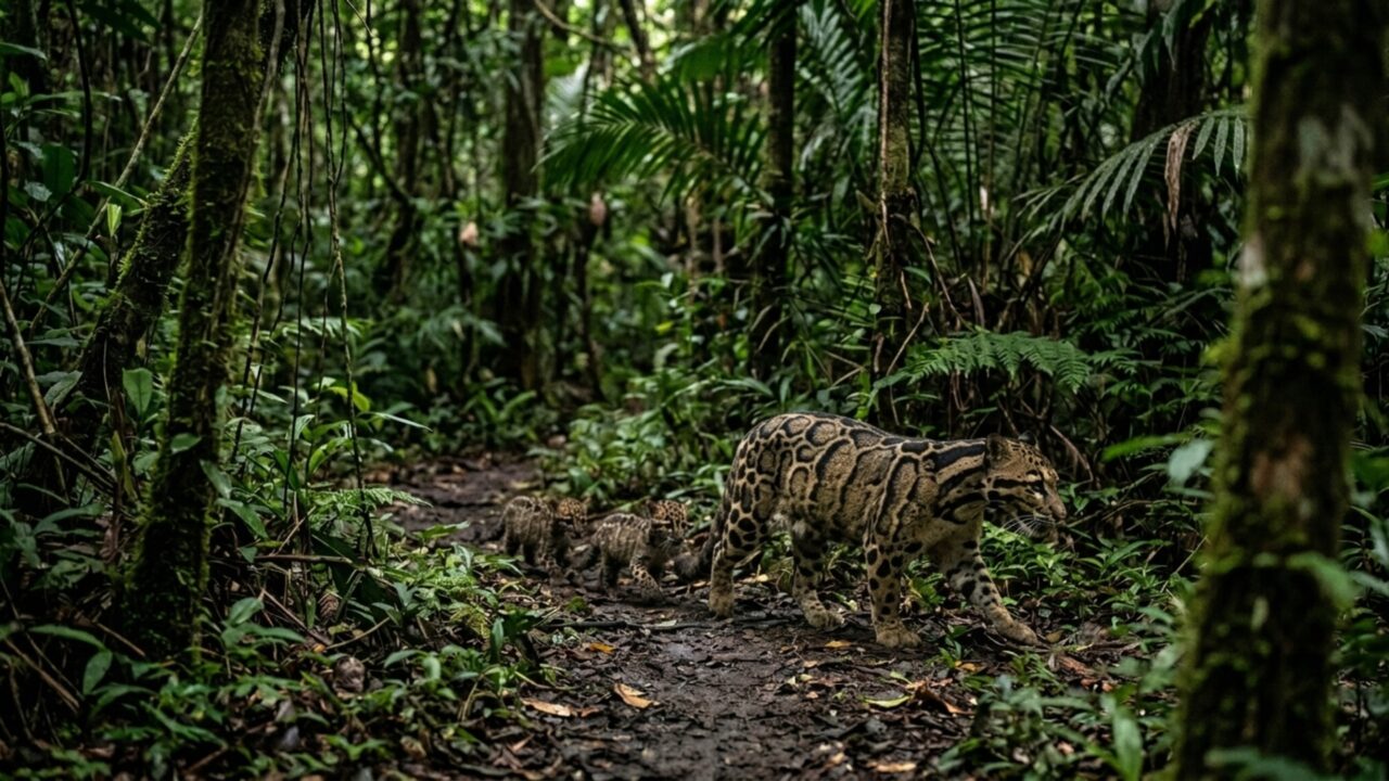 Uma câmera consegue flagrar uma das espécies felinas mais raras do mundo