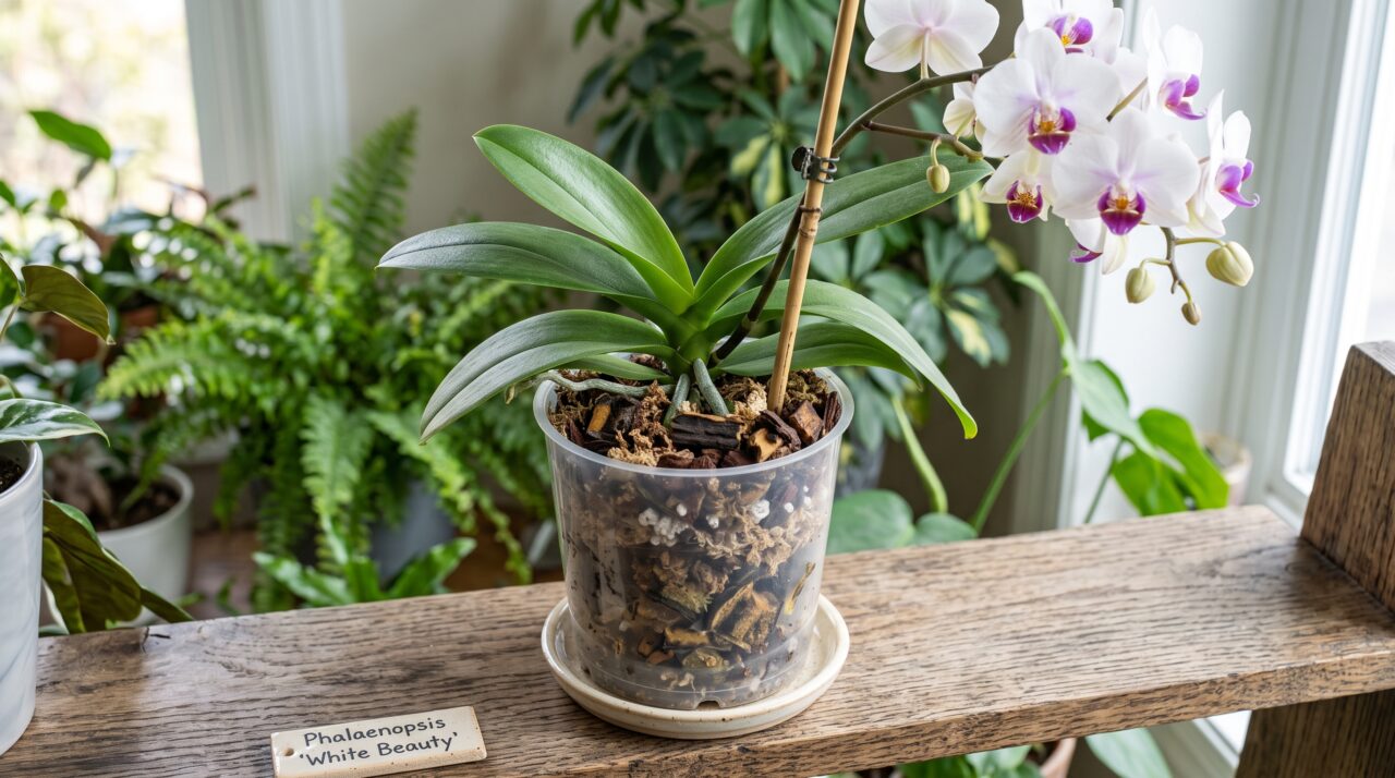 Uso de casca de banana como adubo para orquídeas.