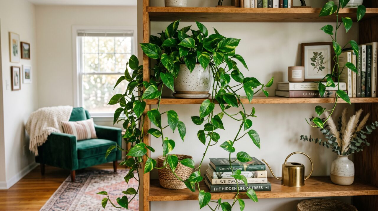 A planta trepadeira que purifica o ar e sobrevive até na sombra: como cultivar a Jiboia e criar uma ‘cascata verde’ na sua sala