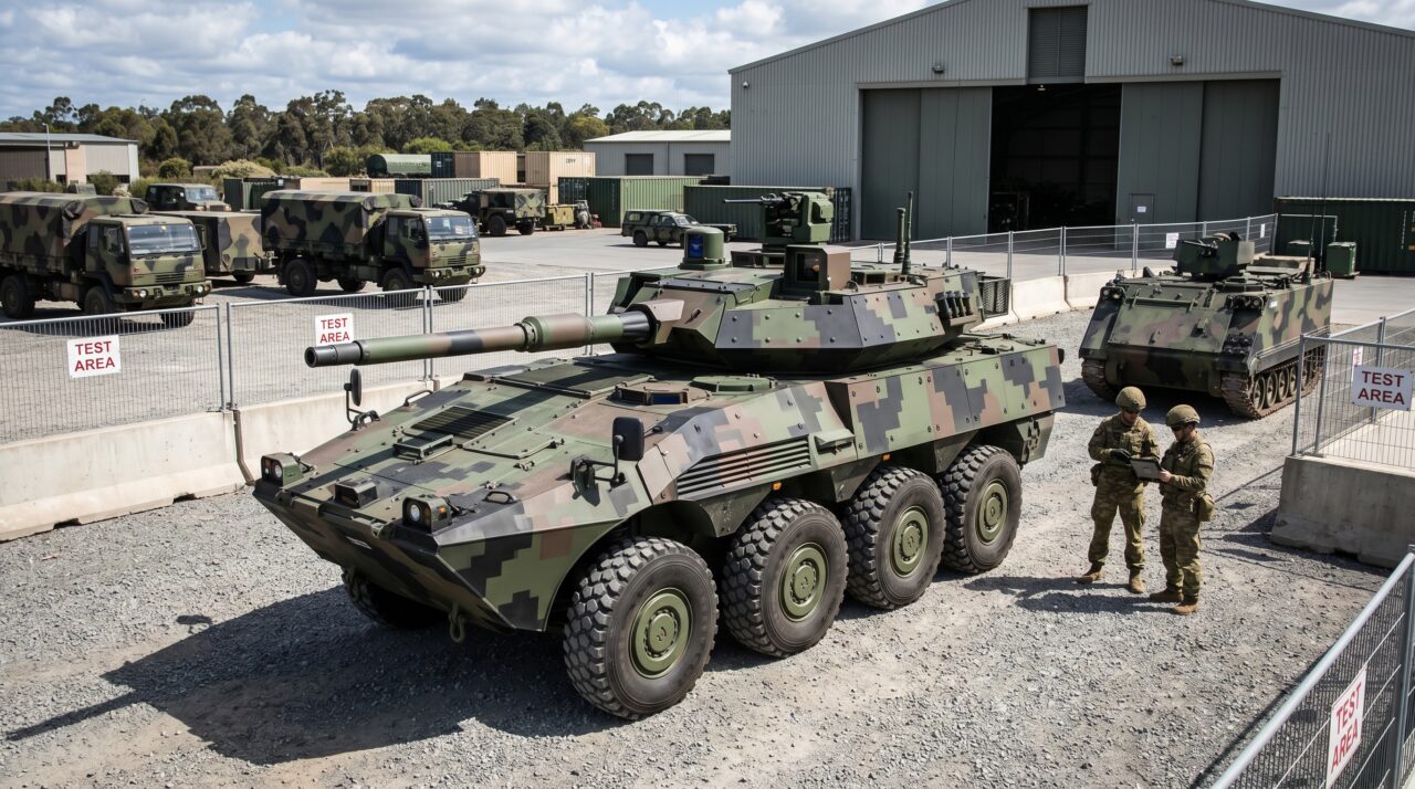 A escolha do blindado 8x8 Centauro II pelo Exército Brasileiro para modernizar a Cavalaria Mecanizada.
