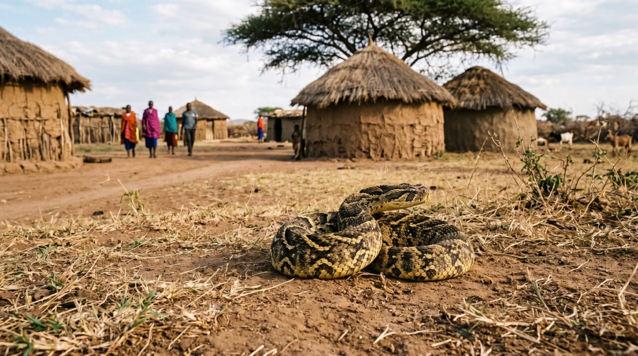 As serpentes mais perigosas da África e as táticas de identificação e proteção dos moradores.