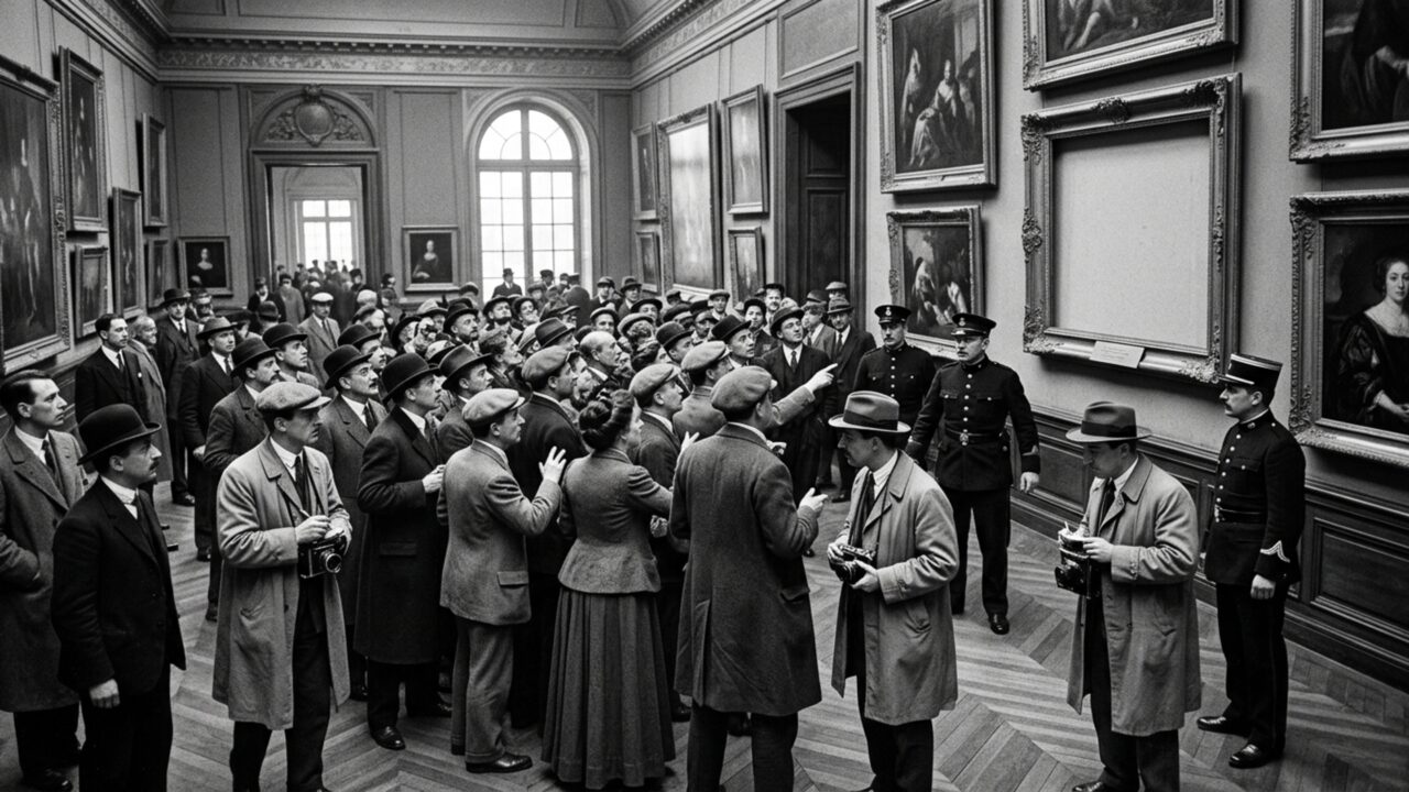 O roubo genial de 1911 executado por 1 único marceneiro italiano que transformou um simples quadro do Louvre na pintura mais cara do mundo