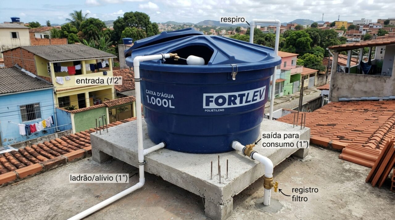 Como escolher uma caixa d’água de 500, 1.000 ou 2.000 litros de acordo com a quantidade de pessoas na casa 