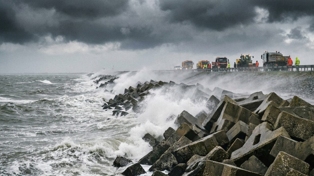 Para não desaparecer no oceano, este país ergueu um paredão de 32 quilômetros que repeliu as águas do mar